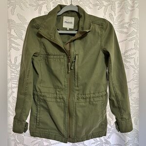 Madewell Women’s Olive Green Fleet Jacket